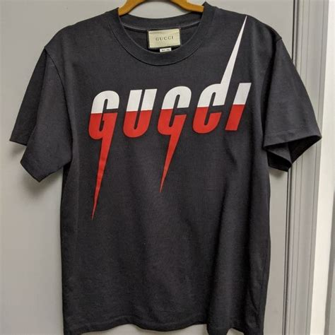 white and red gucci shirt|Gucci original shirt price.